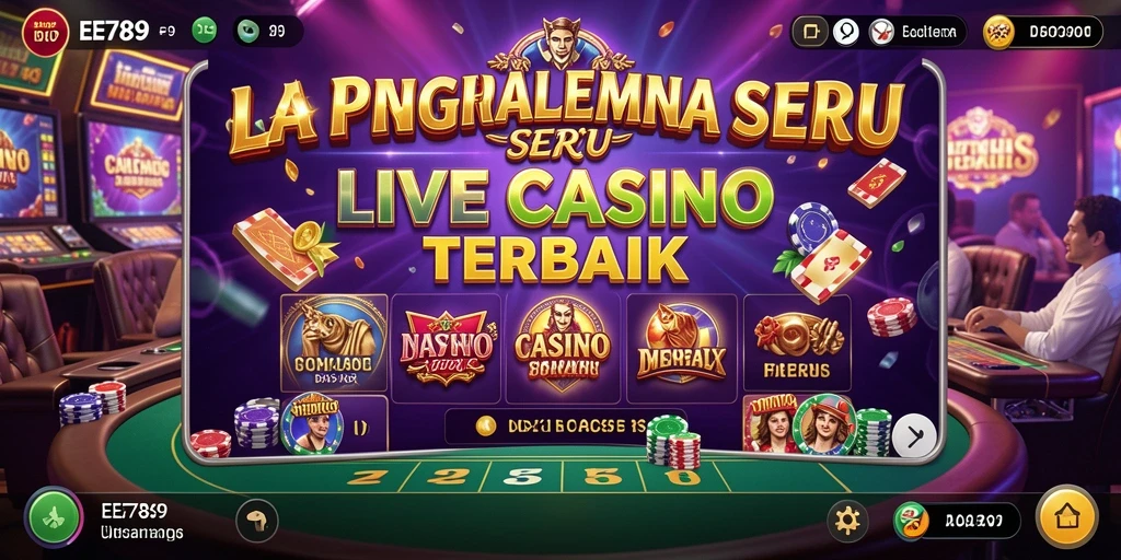 Gameplay Live Casino EE789 yang menegangkan dan interaktif.