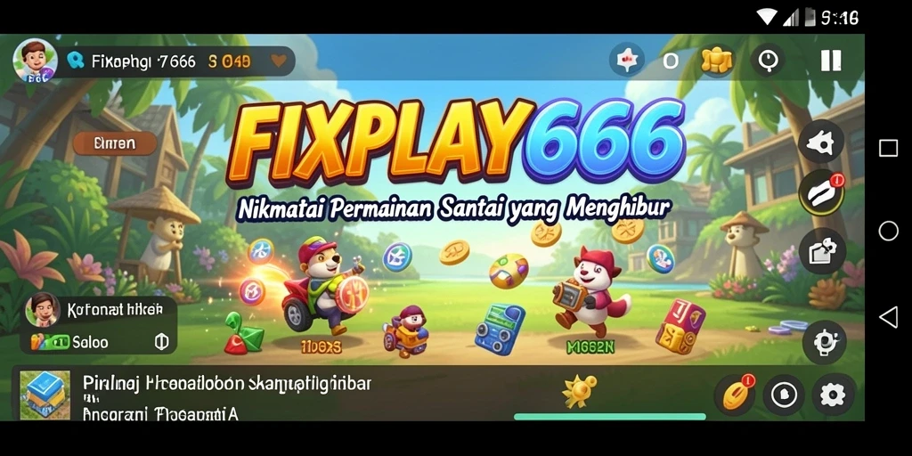 Tampilan gameplay FIXPLAY666 yang menyenangkan dan interaktif.