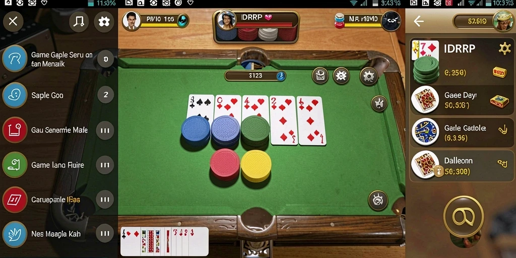 Tampilan gameplay Gaple yang menarik dan interaktif di IDRRP.