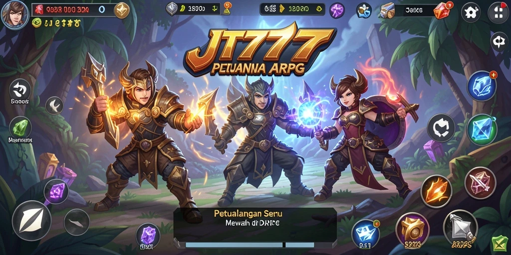 Tampilan gameplay JT777 yang mendebarkan dan penuh aksi dalam dunia ARPG.