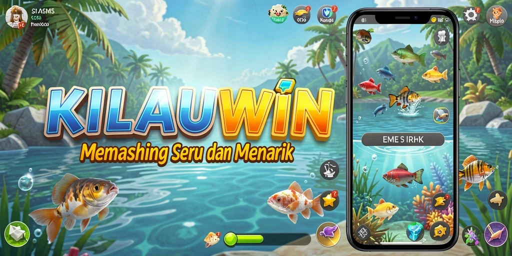 Gameplay seru KILAUWIN saat memancing di lautan luas.