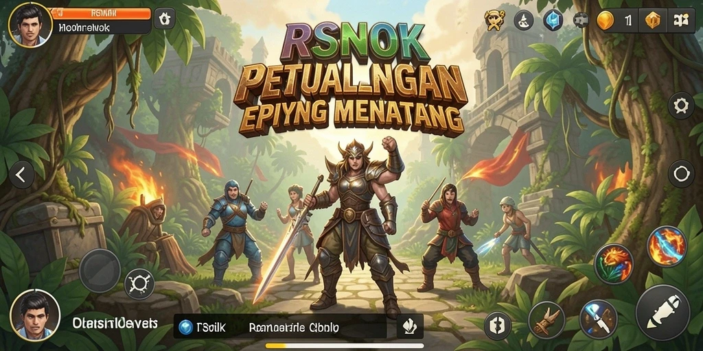 Tampilan gameplay petualangan RSNOK yang menarik dan penuh tantangan.