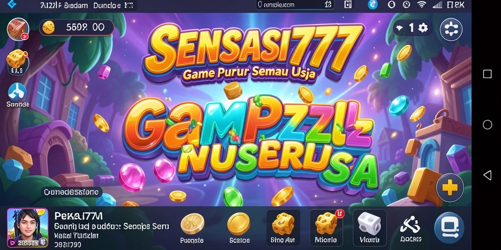Tampilan gameplay Puzzle yang menarik di SENSASI777.