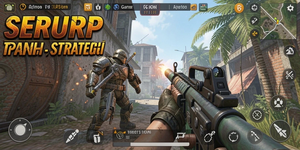 Tampilan gameplay intens dari SERURP yang penuh aksi.